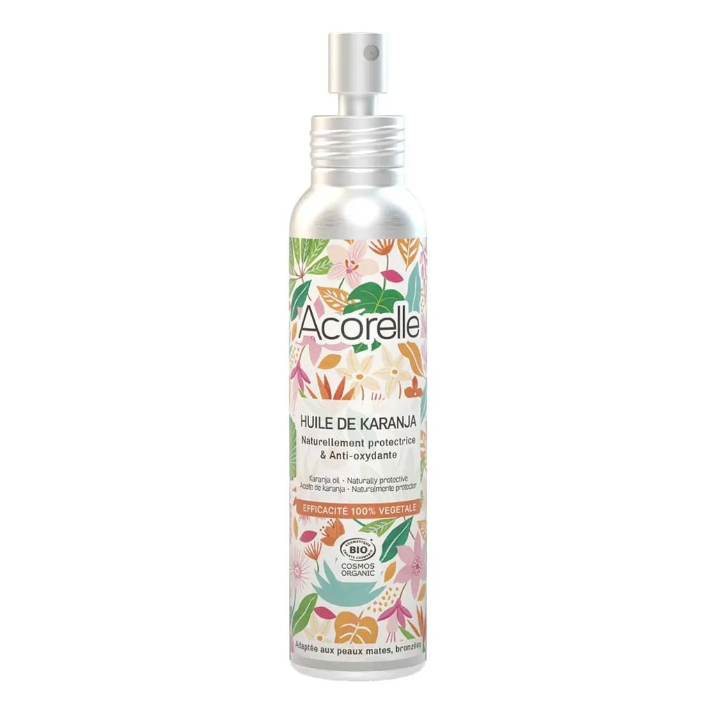 Huile de plage karanja 100ml anti-dessèchement pour peau dorée