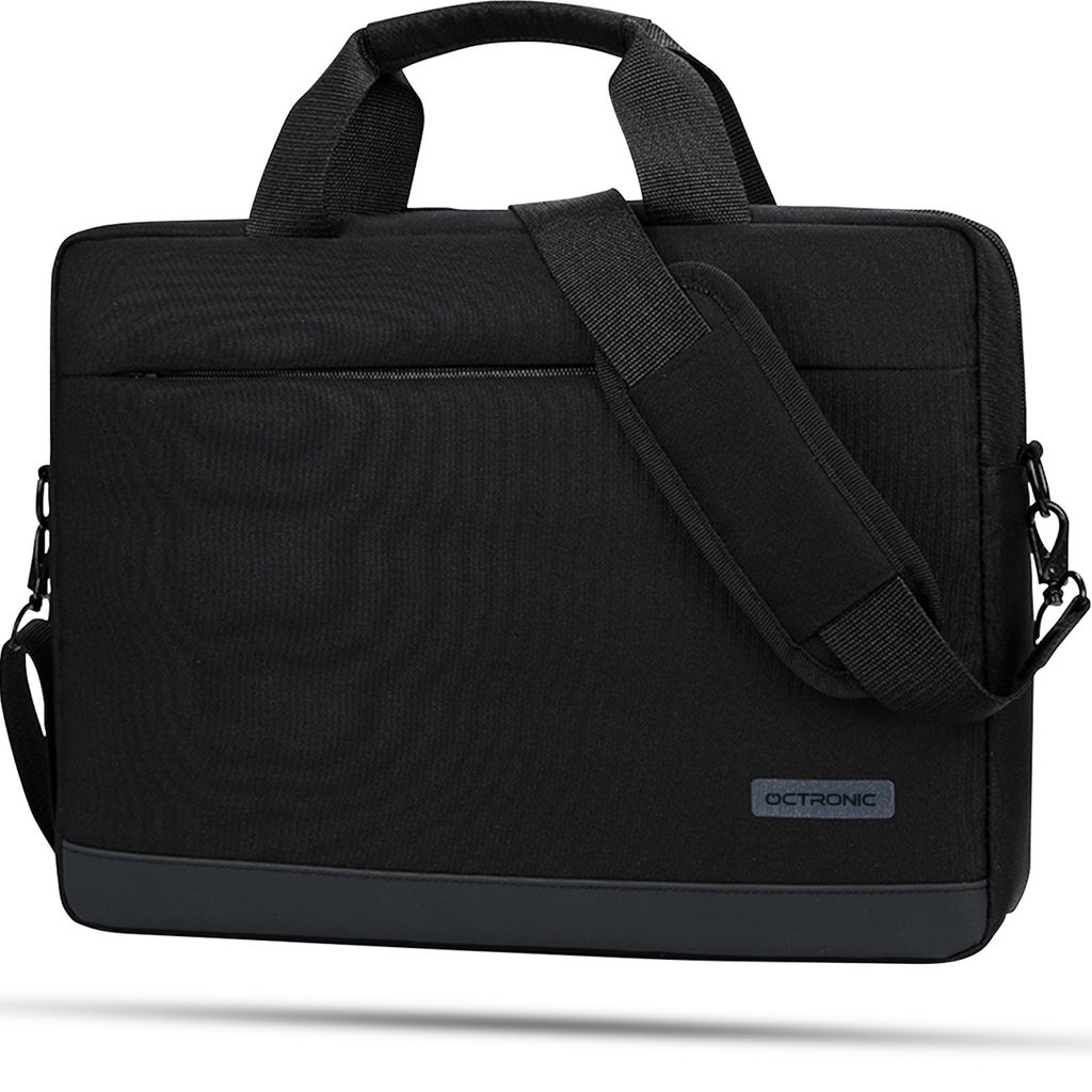 Laptoptasche 15,6 Zoll - Schultertasche mit Laptopfach - Wasserabweisend - 9 Liter - Schwarz