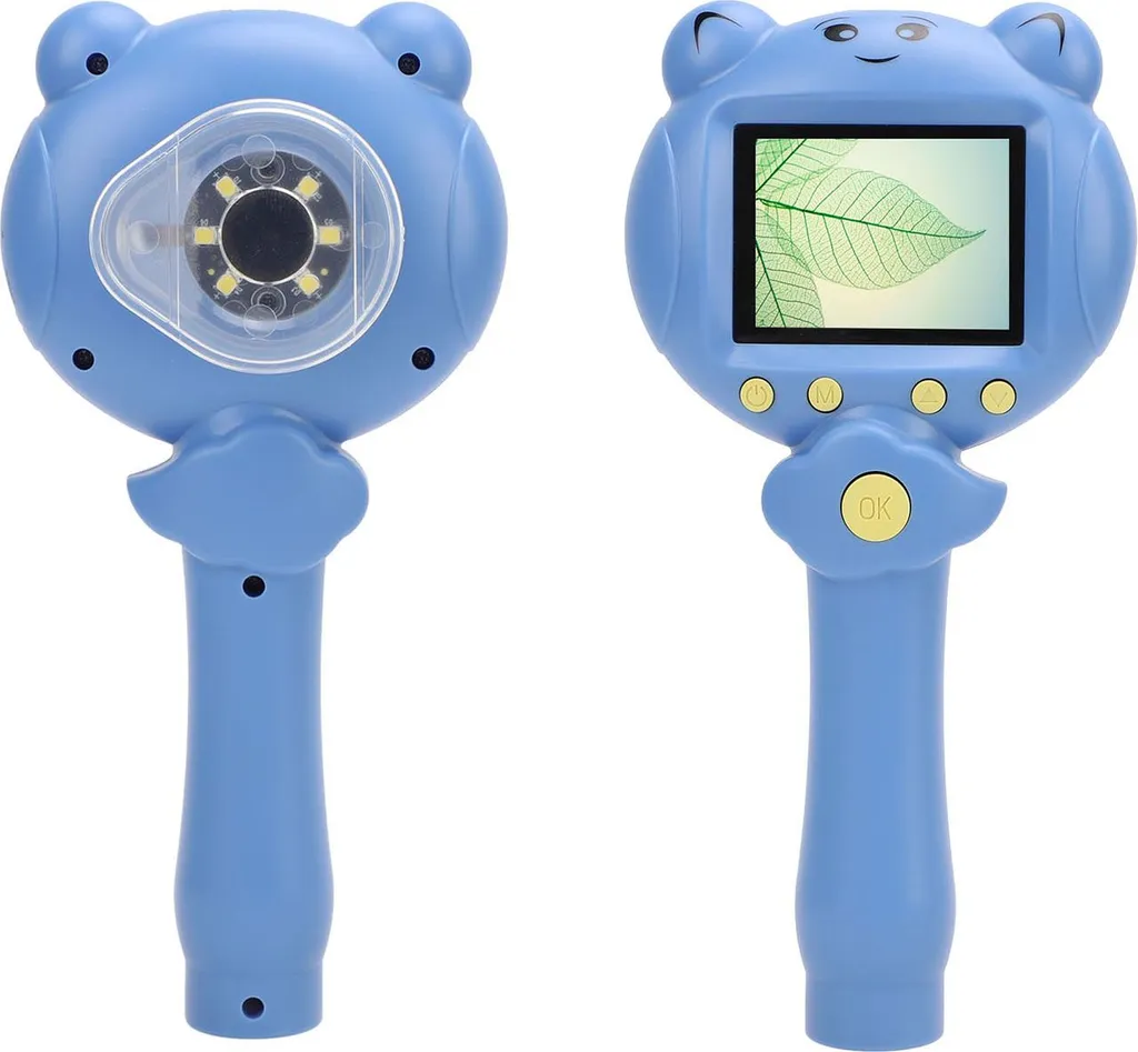 Loupe numérique éducative 2,5K pour enfant, microscope de poche nomade