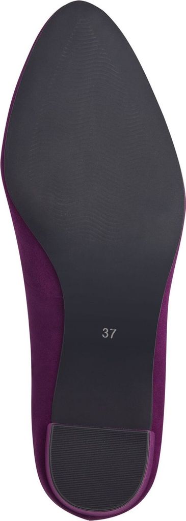 MARCO TOZZI Damen Pumps samtig weiches Obermaterial Blockabsatz 2-22437-43, Größe:37 EU, Farbe:Violett