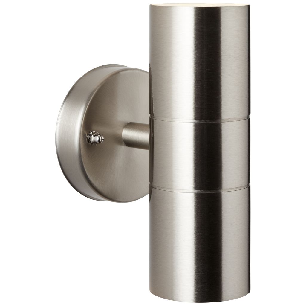 BRILLIANT silberne Wandleuchte JANDY| Up/Down Light | mit Produktbild 