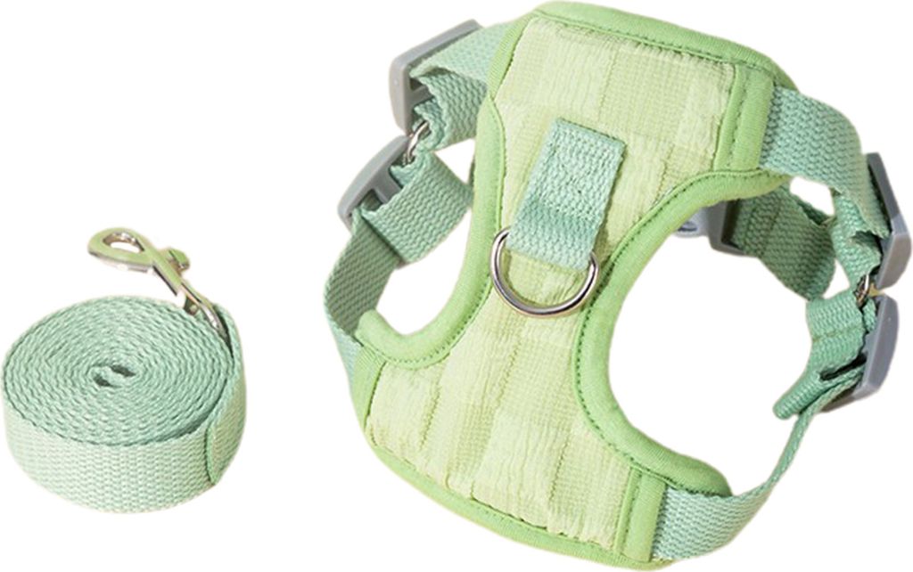 Hundegeschirr-Leinen-Set, ausbruchsicheres Westengeschirr mit weichem, atmungsaktivem Netzgewebe, verstellbare Sicherheitsweste, Haustier-Outdoor-T...