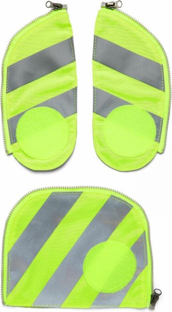 ergobag Gelb Fluo Zip-Set with reflective Stripes Produktbild 