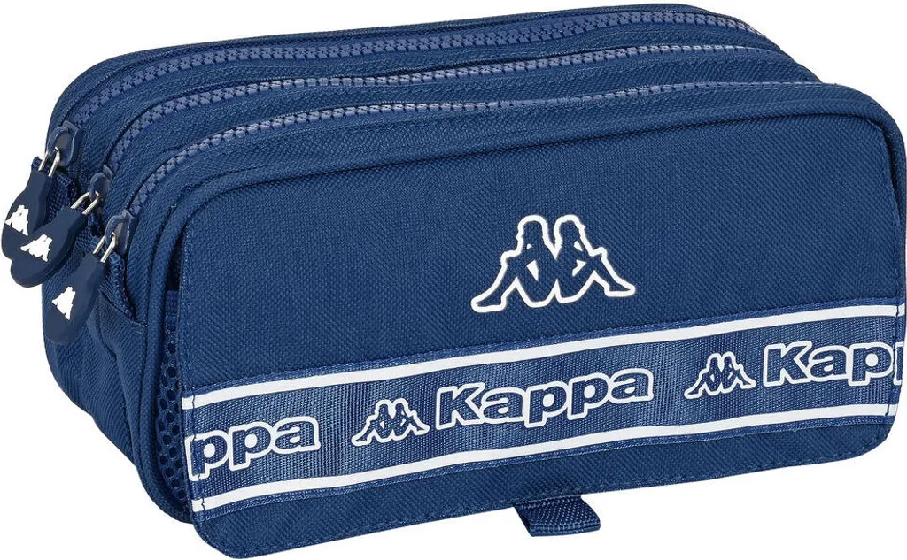 Astuccio Triplo Kappa Basics Navy 21x10x8 - Ideale Sport e Scuola