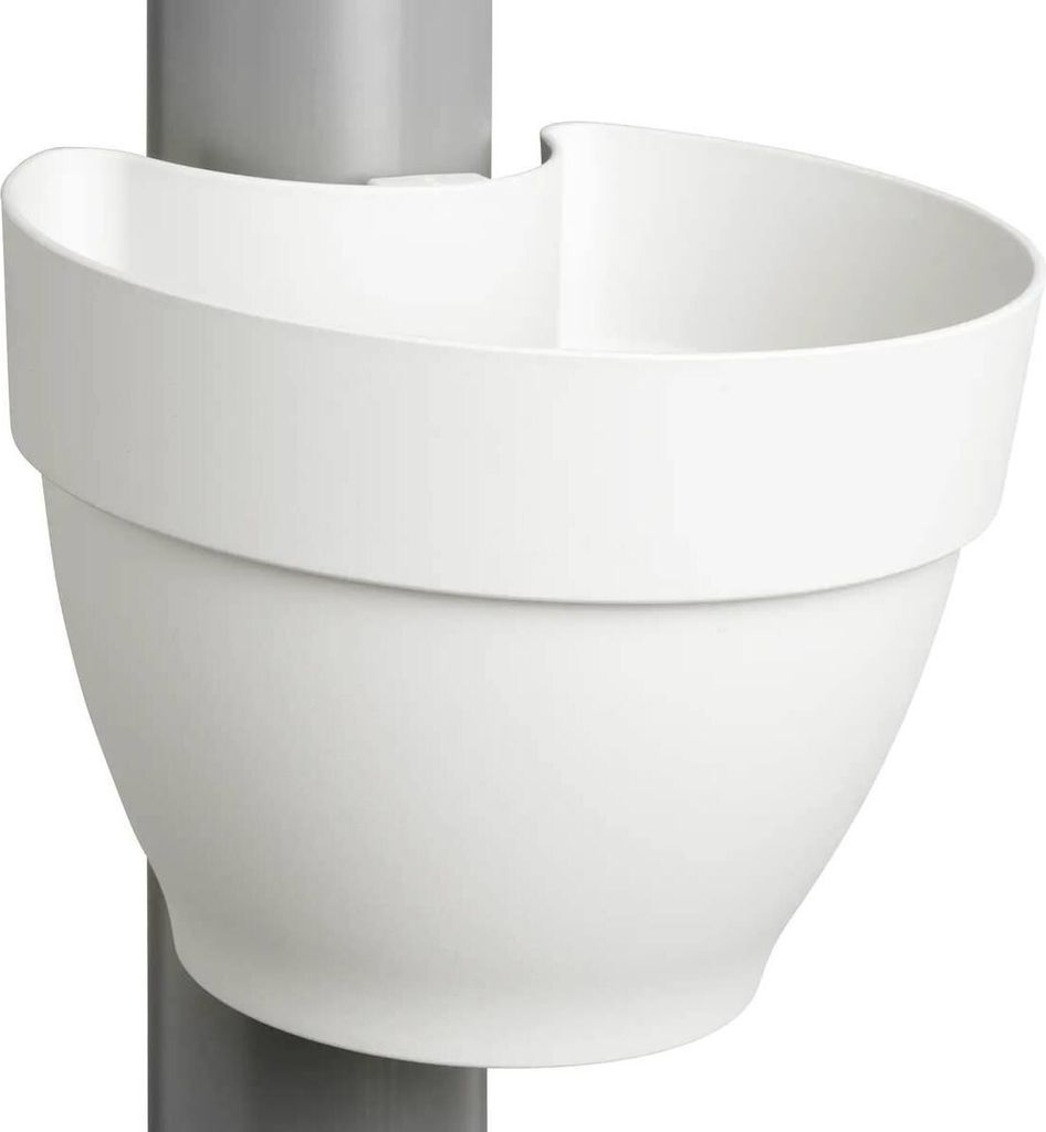 elho® Vibia campana Fallrohr Pflanzgefäß Seidenweiß 22 cm - Produktbild 
