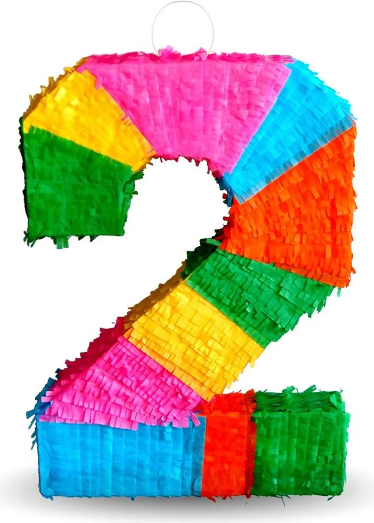 Piñata numéro 2 solide pour une fête réussie - Grande contenance