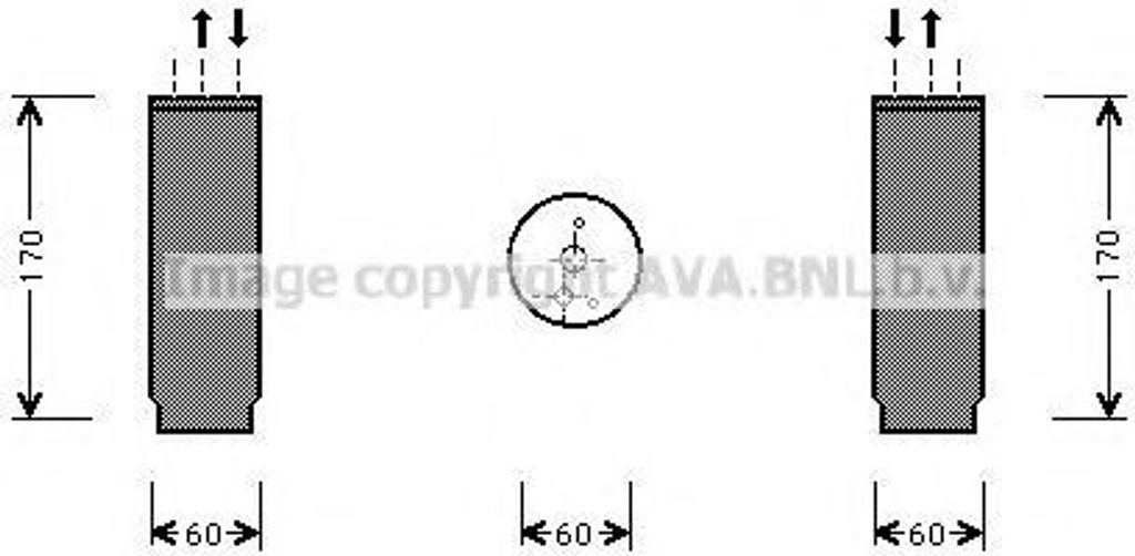 PRASCO Klimatrockner CRD073 für CHRYSLER VOYAGER IV (RG, RS) Aluminium