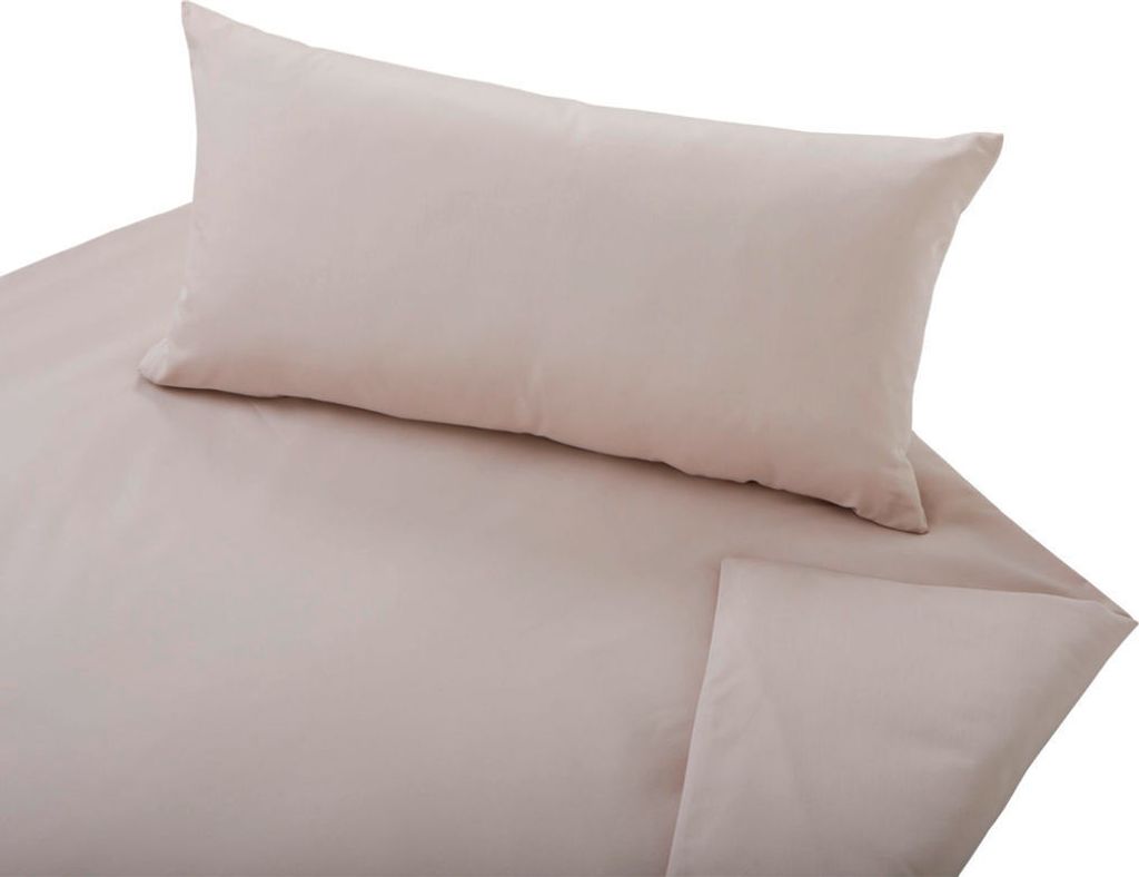Cotonea Bio Satin-Bettwäsche Garnitur Classic Farbe Kaschmir-I949 Größe 135x200 + 40x80 cm