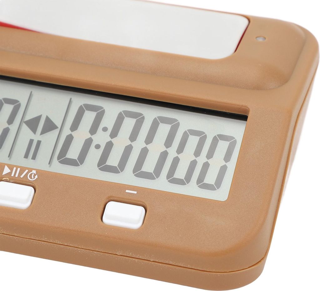 Schachuhr Tragbarer Timer Professionelles digitales Timing für Match Go Game Tan
