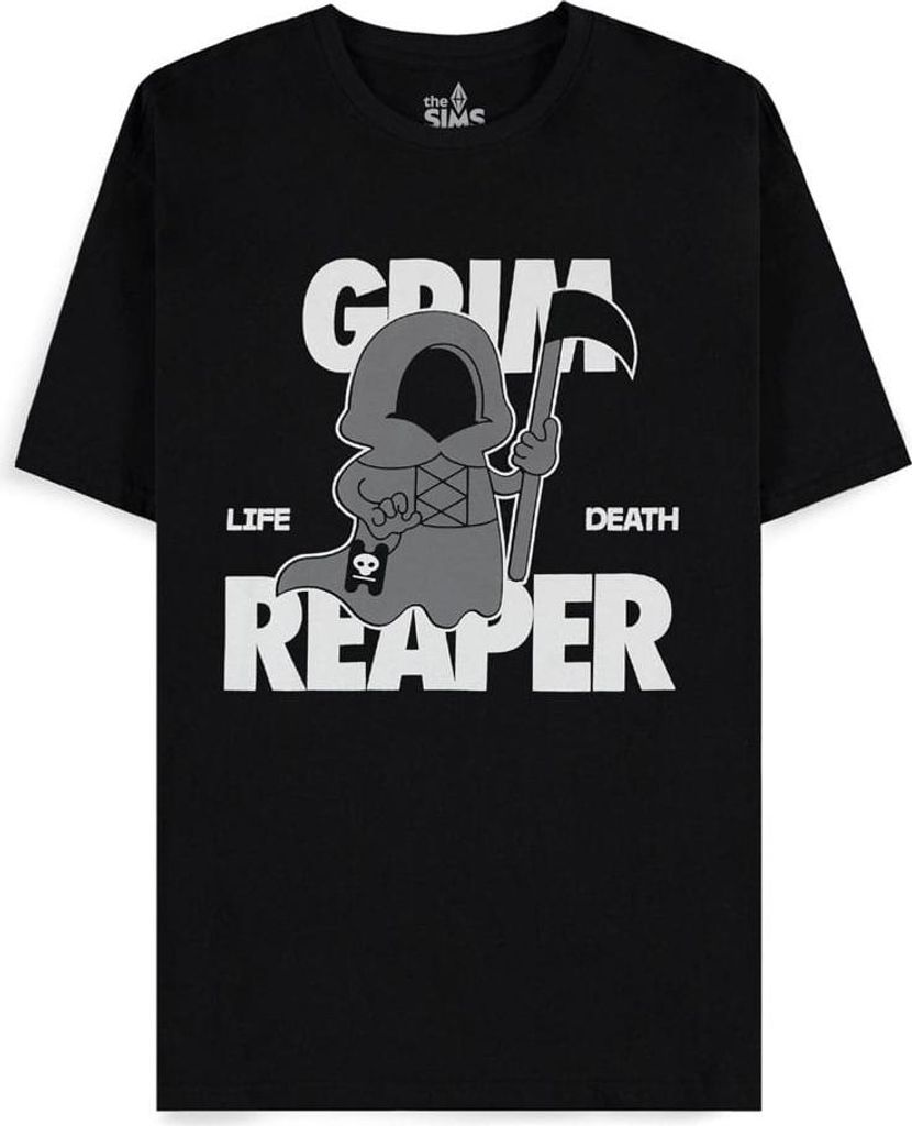 The Sims T-Shirt Herren Grim Reaper schwarz Fan-Merch, Gaming 100% Baumwolle XXL
