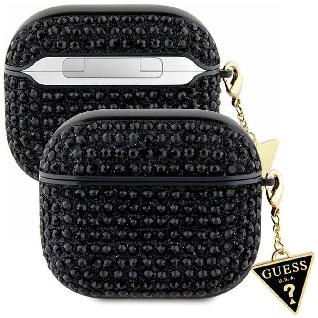 Guess, Airpods 3 4G Diamond Cover mit glitzerndem Dreieck Produktbild 