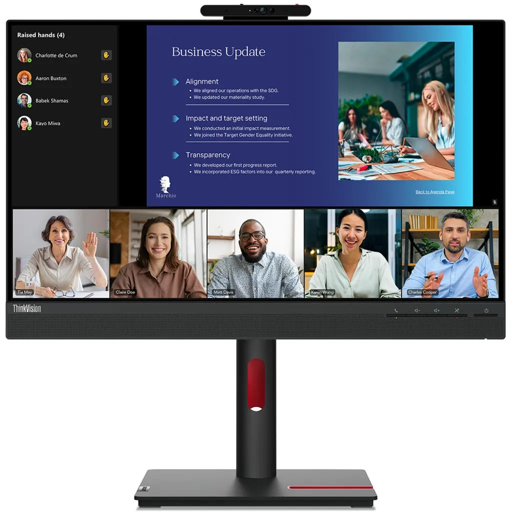 Moniteur de Bureau 24" ThinkVision T24v-30 FHD IPS pour le Télétravail