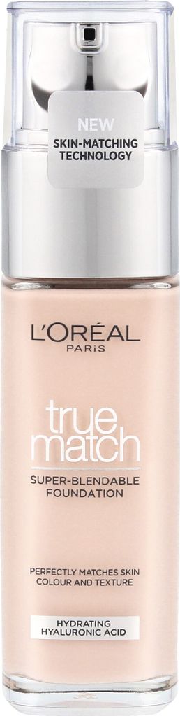 L’Oréal Paris True Match True Matcoolh Founeutraldationeutral 0.5.cool Rose Porcoolelaineutral, Pumpenflasche, Flüssigkeit, Beige, Rose Porcela...