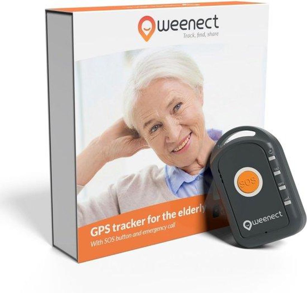 Alerte GPS pour seniors avec portée illimitée et bouton Image du produit 