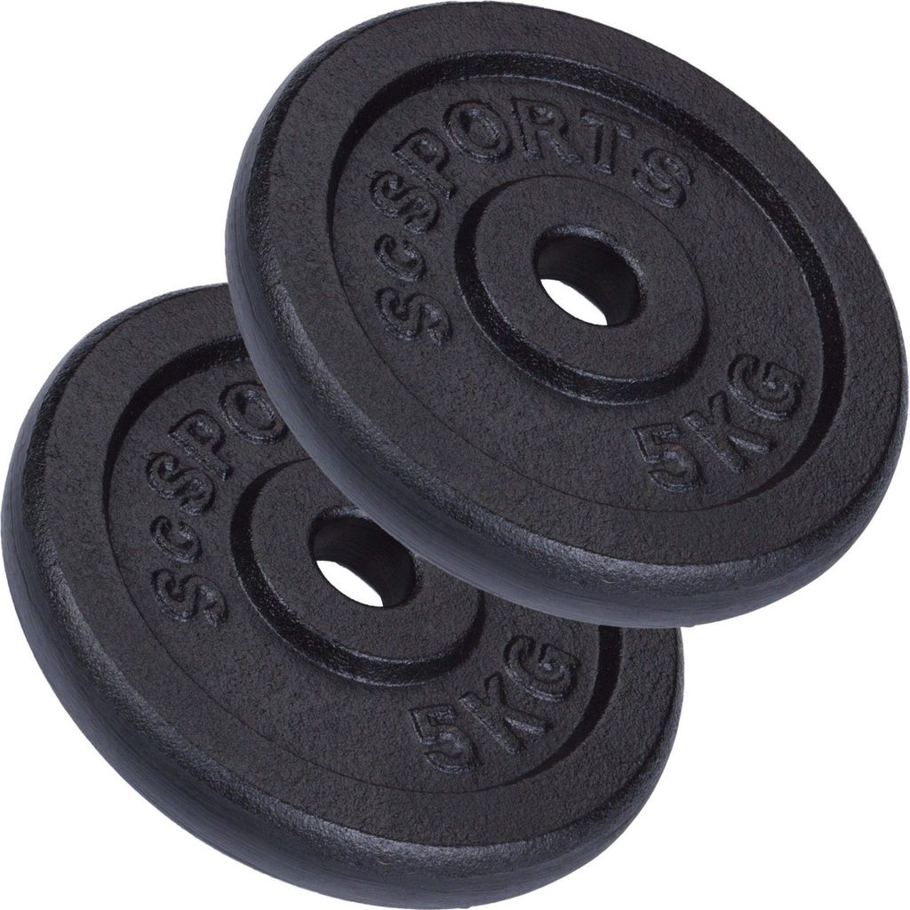 ScSPORTS® Hantelscheiben - Set 10kg (2x5kg), 30/31mm Produktbild 