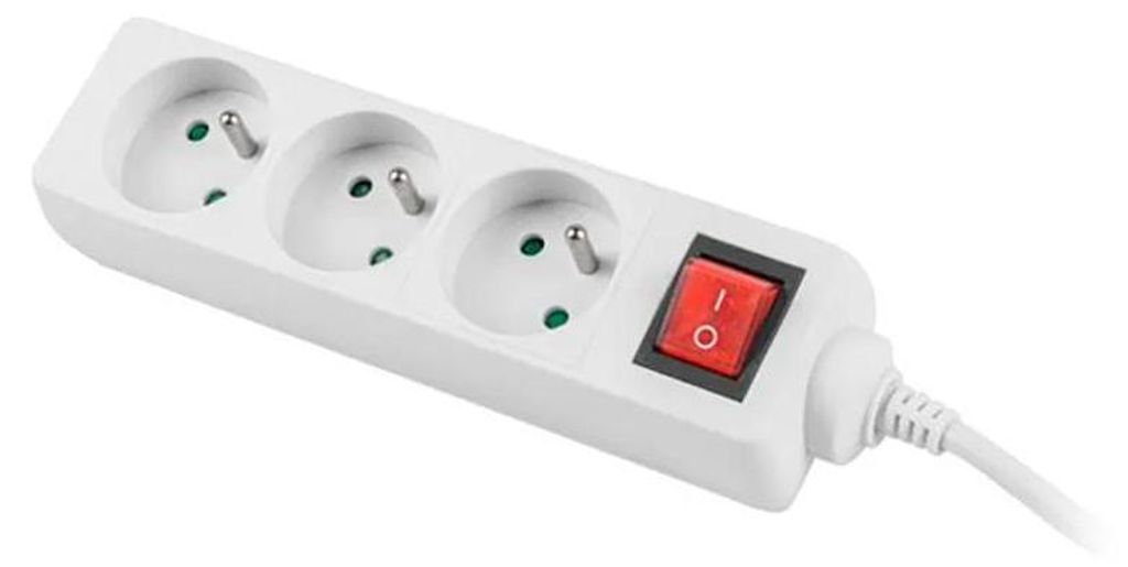 LANBERG Steckdosenleiste 3m 3x 230V +Schalter FRANZOES. Produktbild 