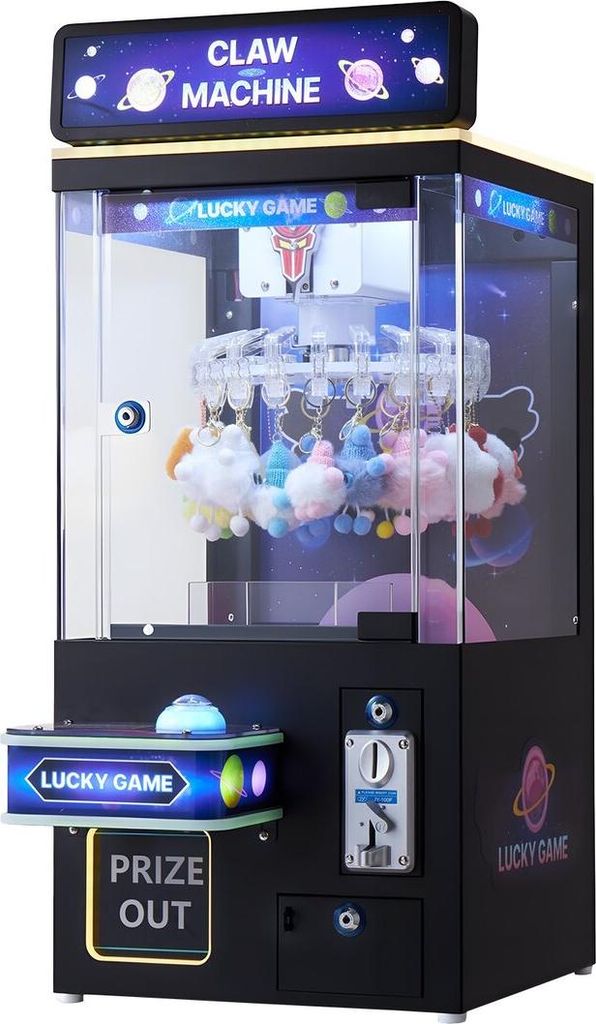 Claw Crane Machine, Medium-Sized Arcade Game Machine with Light & Sound, Adjustable Difficulty, Precise Toy Candy Grabber Prize Dispenser Vending T...