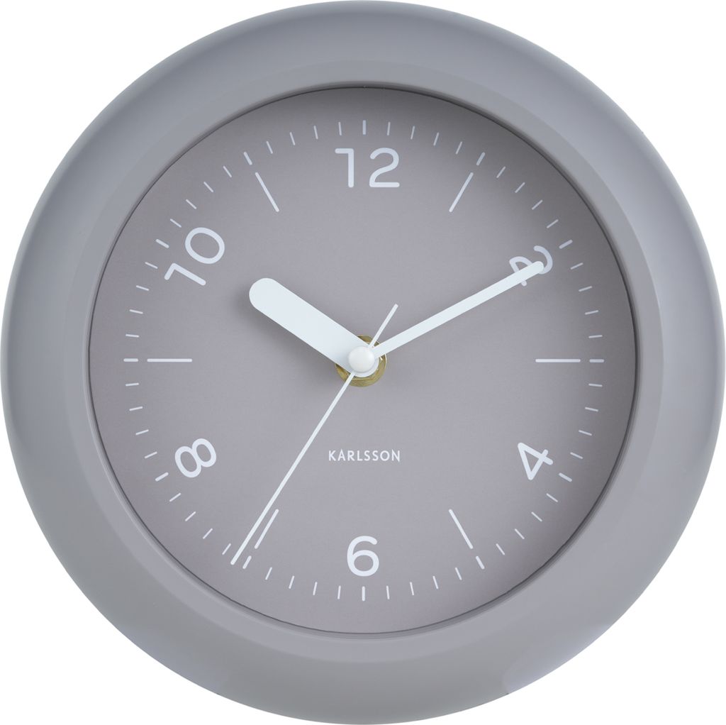 Karlsson - Wanduhr Slope - Warmes Grau - Ø20cm