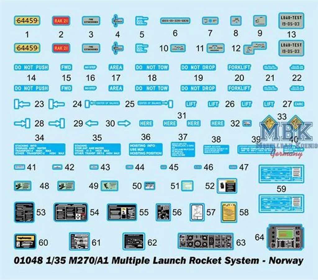 Trumpeter 01048 M270/A1 Multiple Launch Rocket System Kit Maquette 1:35