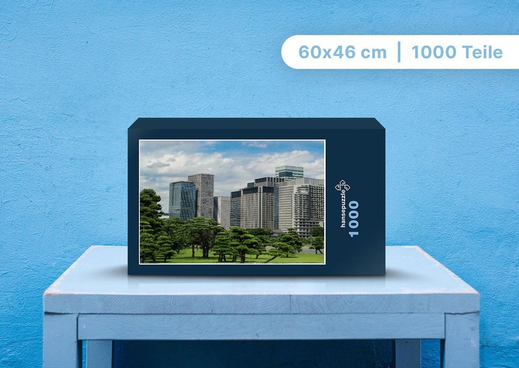 hansepuzzle 101742 - Park Puzzle, 1000 Teile, Natur, 60,0 x 46,0cm mit hochwertiger Aufbewahrung, Kartonbox und wiederverschließbarem Beutel