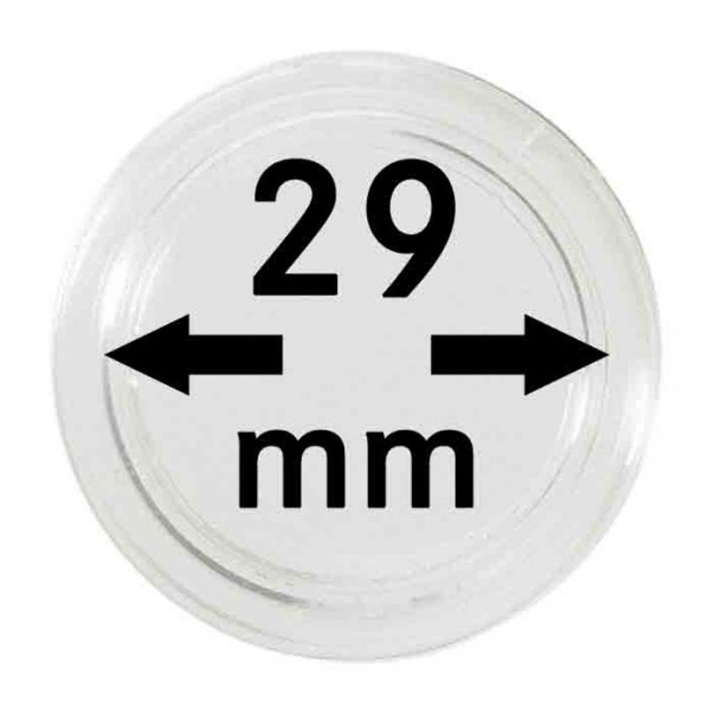 Lindner 2250029P Münzkapseln 29 mm-10er Pack Produktbild 