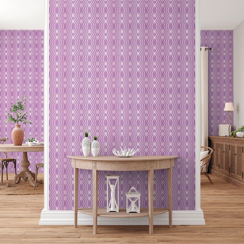 Tapete Mauro Grafik M1-No.10920 Vlies Lila Creme Tadessi 8.50 m x 0.53 m