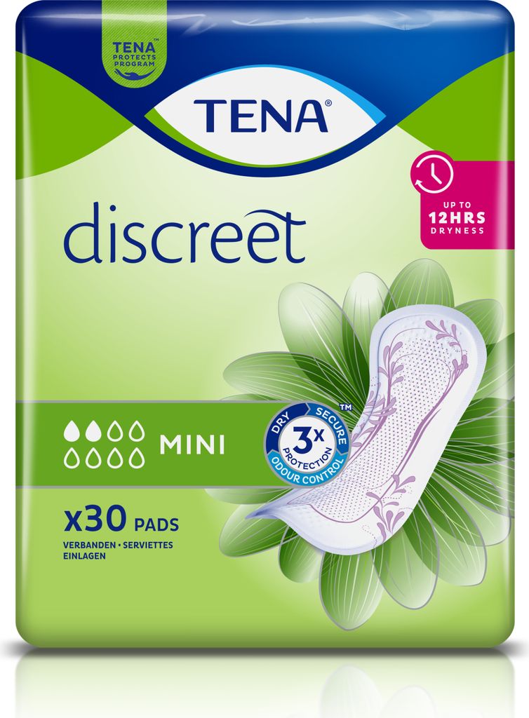 TENA Discreet Inkontinenzeinlagen Mini, 30 St. Einlagen Produktbild 