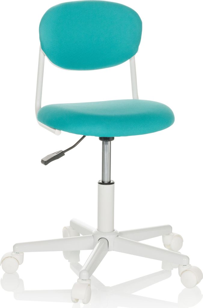 hjh OFFICE Kinderdrehstuhl KIDDY BASE I Schreibtischstuhl für Kinder höhenverstellbar ohne Armlehnen Stoff