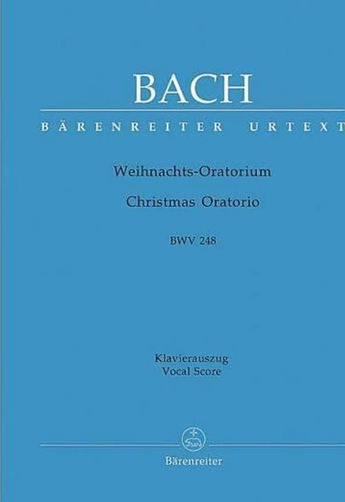 Accompagner l'Oratorio de Noël BWV 248 Bach avec ce Klavierauszug pro