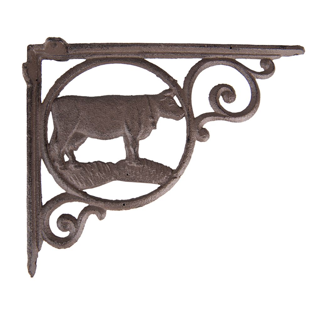 Griglia decorativa Clayre & Eef 3x24x17 cm in ferro marrone Immagine del prodotto 