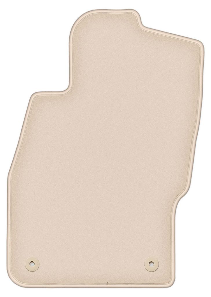 DURBAN Beige Velours-Fahrerfußmatte für Opel Corsa E Schrägheck (2015-2020)