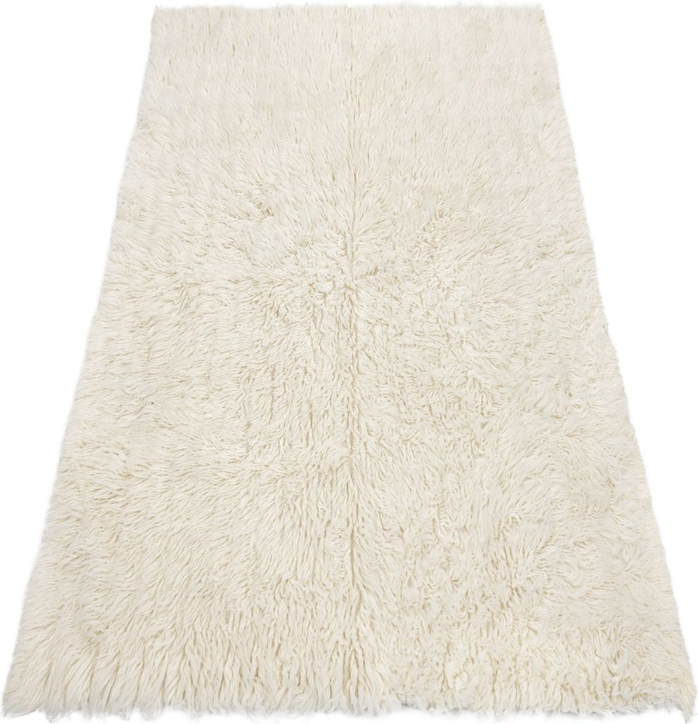 FLOKATI WEŁNIANE - Narzuta, Pled biały 110x170 cm Zdjęcie produktu 