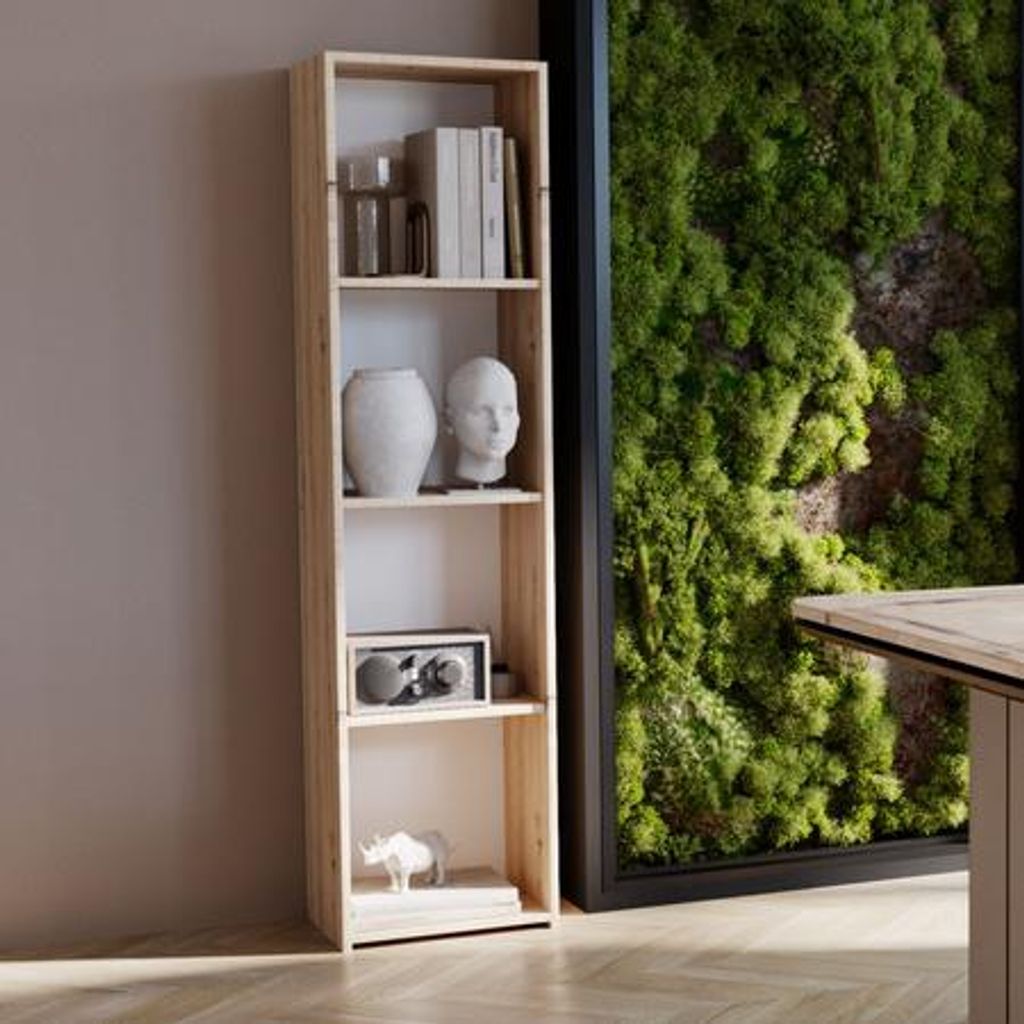 Scaffale LONI 160x40 cm – design minimalista in rovere Immagine del prodotto 
