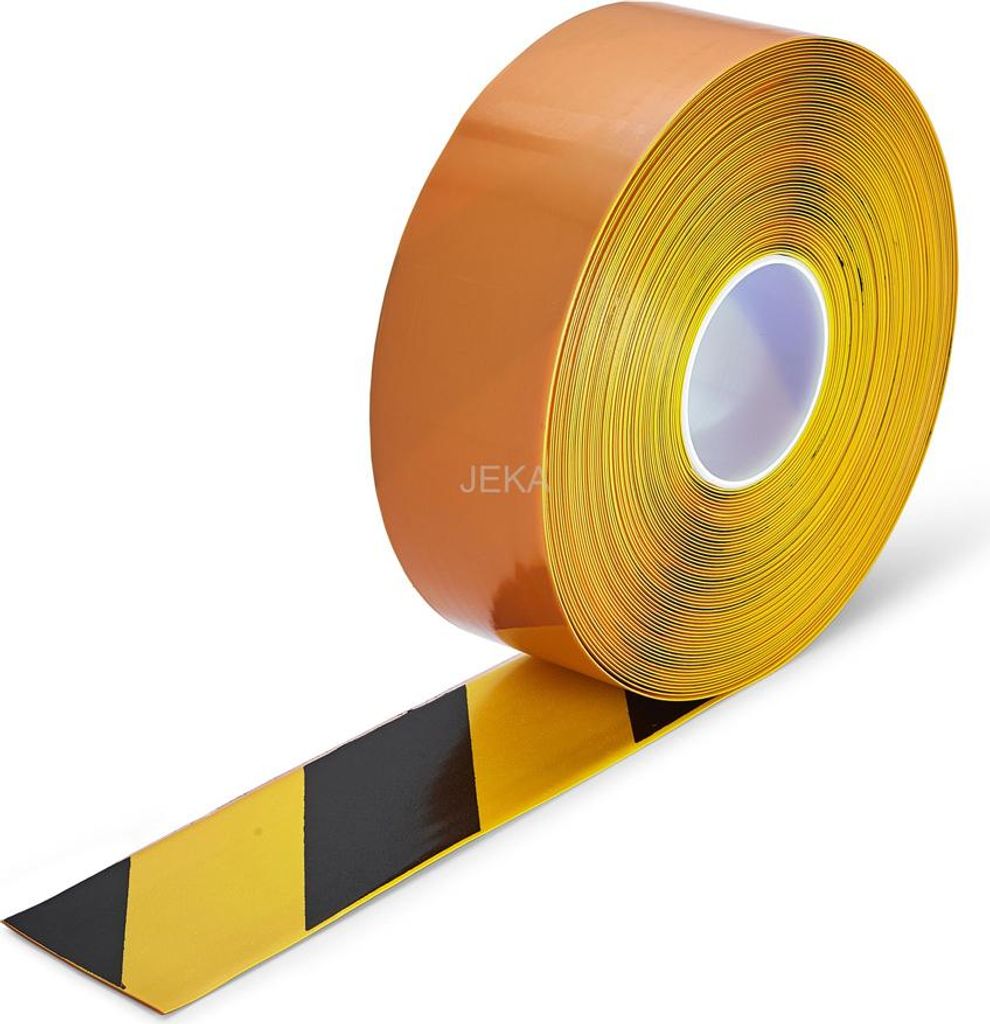 PermaStripe Warnband Gelb & Schwarz 75 mm x 30 m x - Gelb & Schwarz - Anti - Rutsch - Polyvinyl chloride (PVC) - 1.3 mm - Innenbereich - 6901007500...