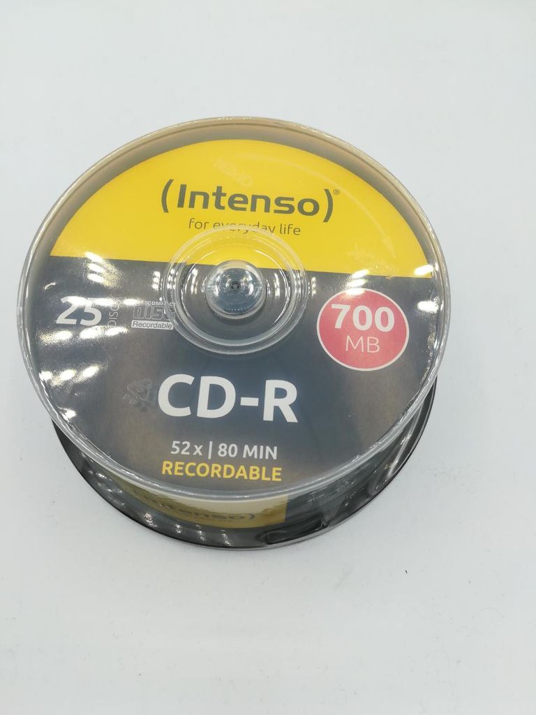 Intenso CD-R 700MB/80min 52x Speed - 25stk Cake Box Zdjęcie produktu 