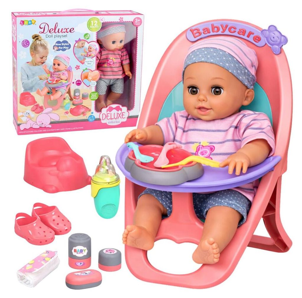 La poupée fait pipi, babille, pleure et émet 12 sons Image du produit 