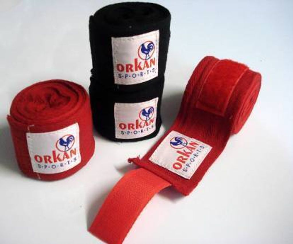Orkan Boxbandagen Baumwolle rot 5cm x 4,50m