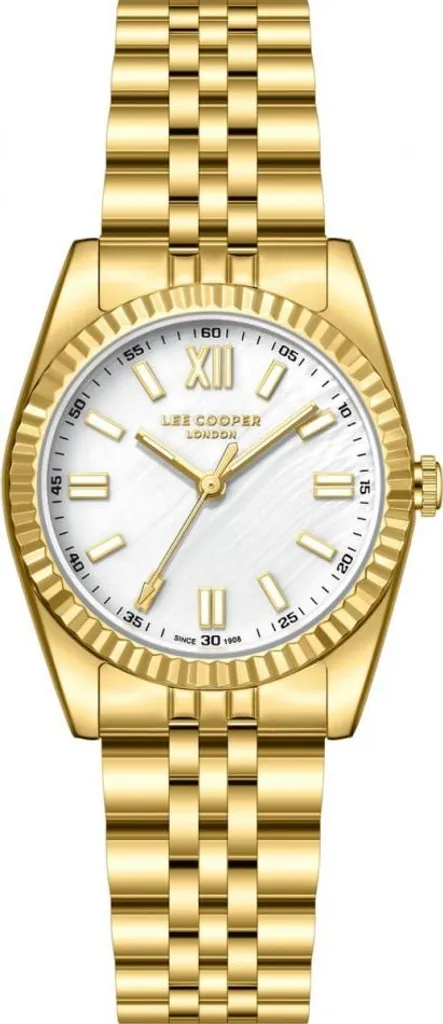 Montre analogique dorée Lee Cooper LC08303.120 chic pour femmes