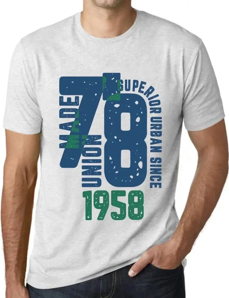 Herren Grafik T-Shirt Überlegener urbaner Stil seit 1958 – Superior Urban Style Since 1958 – Geschenk 66. Geburtstag Jahrestag 66 Jahre Jubil...