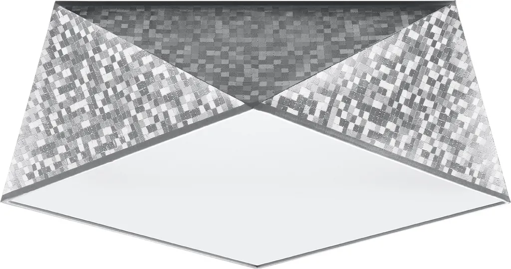 Impacto 2 Argento Plafoniera E27 Dimmerabile | Luce Minimalista