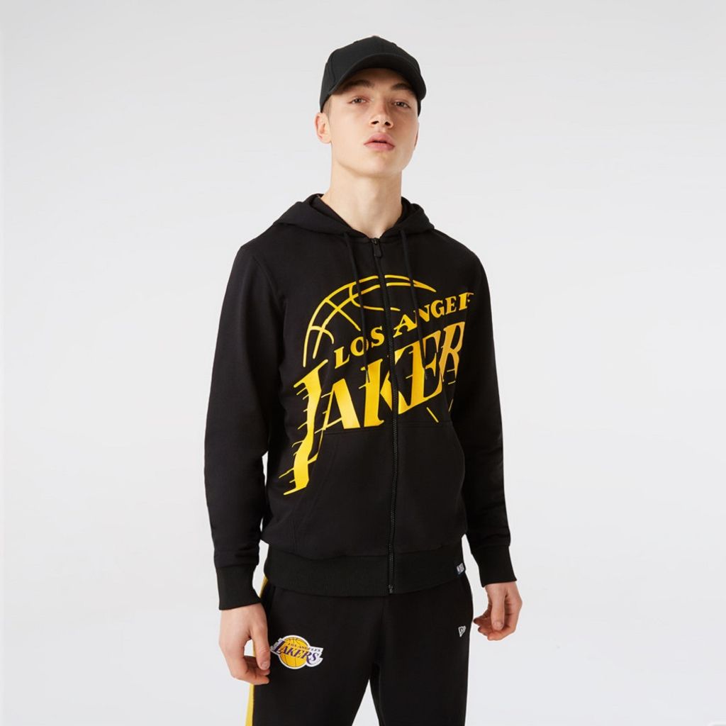 New Era Sweatjacke NBA Enlarged Logo LA Lakers black XL