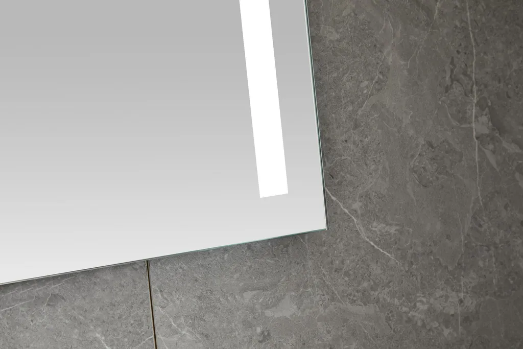 Miroir LED Frameless 60x100cm bicolore 30W avec éclairage modulable