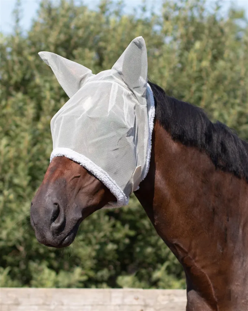 Maschera Antimosche Cavallo QHP con Orecchie: Addio Stress da Insetti