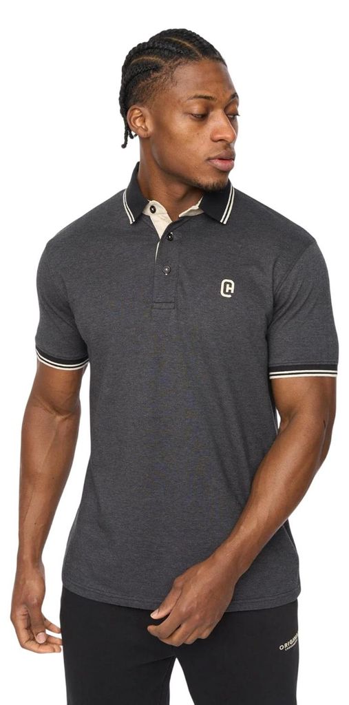 Crosshatch - "Preece" Poloshirt für Herren BG2481 (L) (Schwarz)