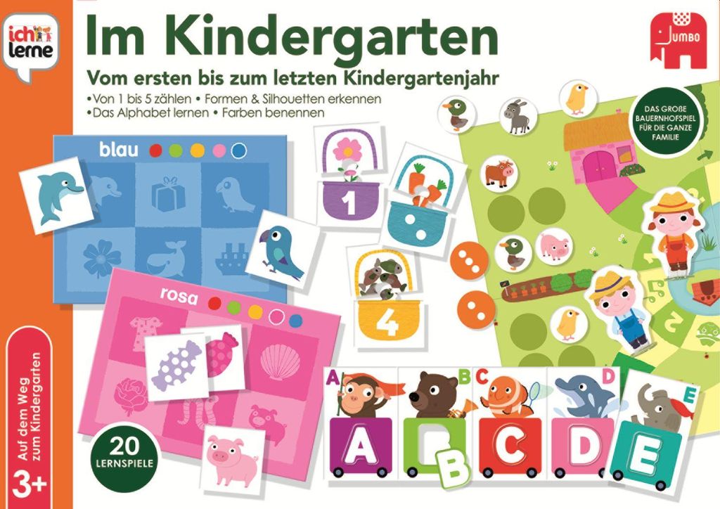 Ich lerne Im Kindergarten, 3 Jahr(e), Karton, Mehrfarbig Produktbild 
