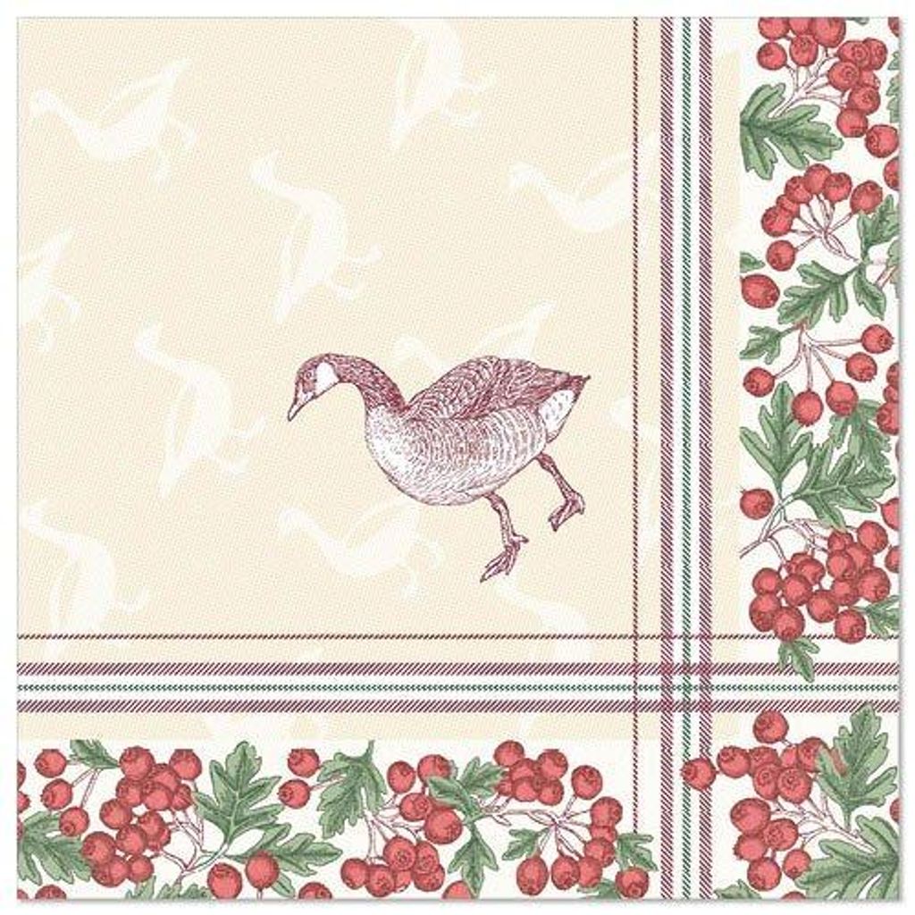 250 Servietten ROYAL Collection 1/4-Falz 40 cm x 40 cm Gans Produktbild 