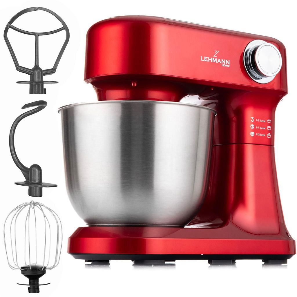 LEHMANN Küchenmaschine mit Zubehör-Set, 1500W, 5L Produktbild 