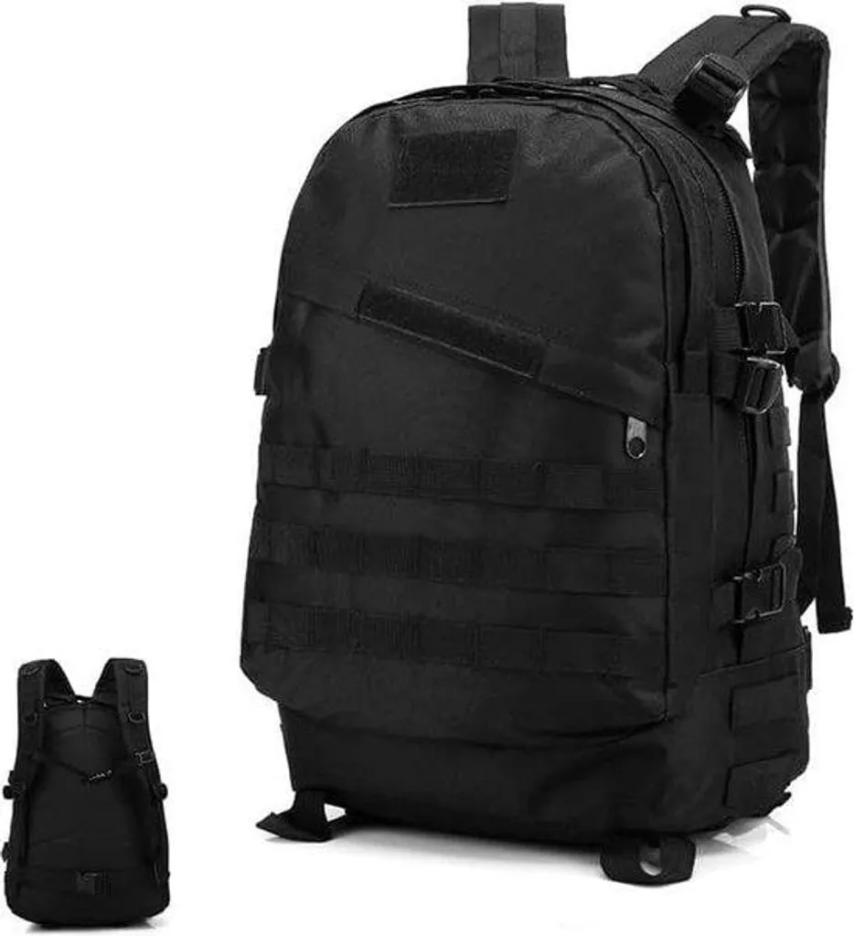Sac à dos de voyage militaire 35L noir étanche polyvalent et robuste