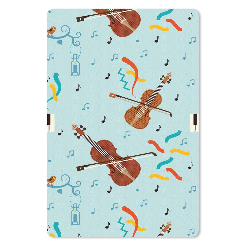 MuchoWow Mauspad Mousepad Musik - Cello - Noten 40x60 cm - Mousepads - Maus Mat - Pad - Mausunterlage - Schreibtisch Accesoire