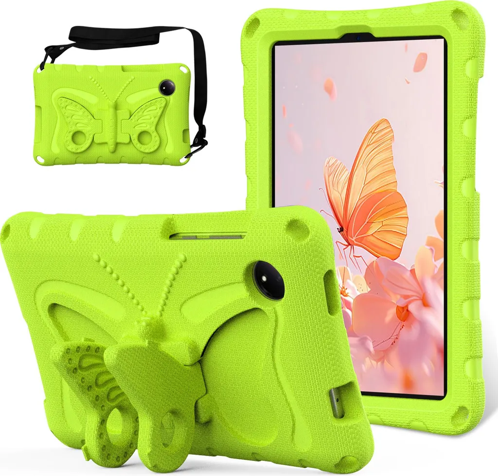 Xiaomi Redmi Pad SE 8.7 Custodia EVA 2024 | Cover Farfalla Verde Erba